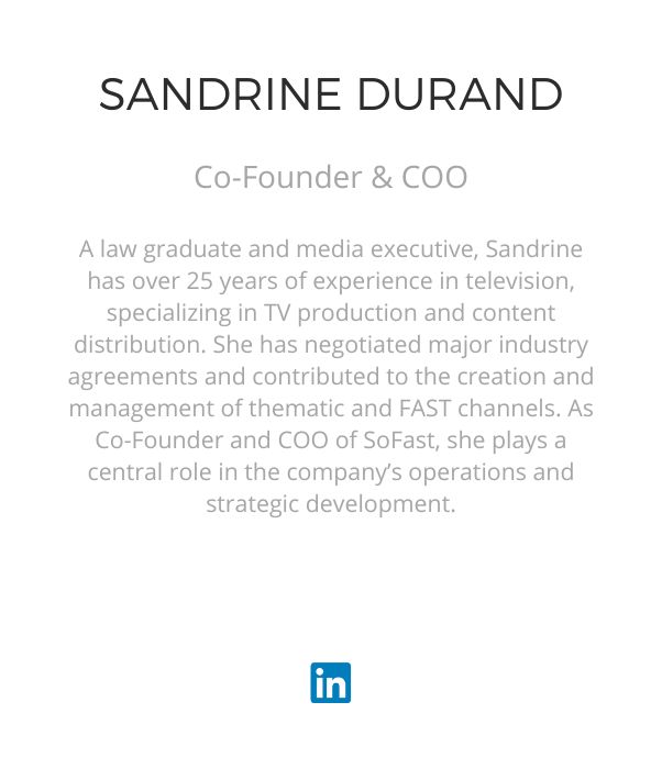 Sandrine Durand_COO SoFast_Linkedin
